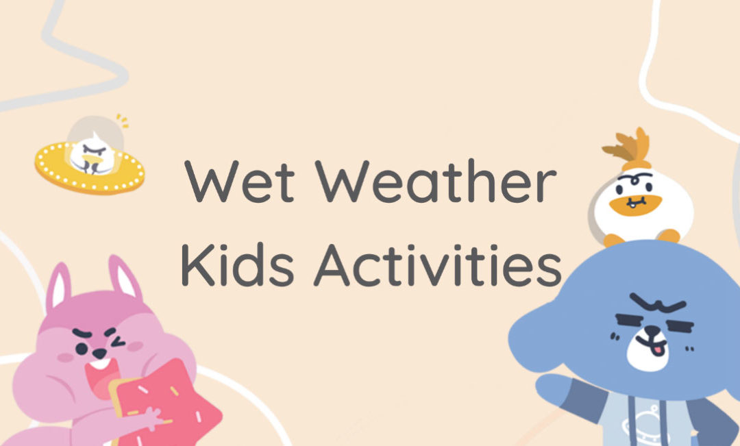 Wet weather kids banner